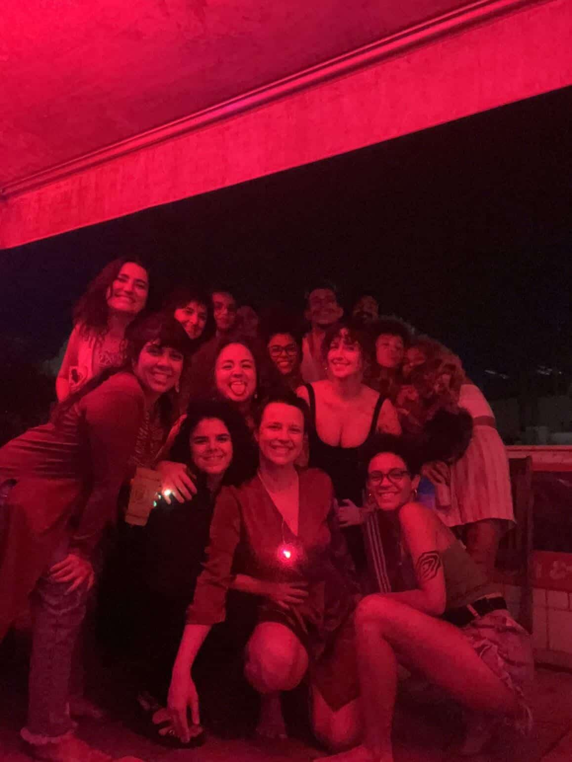 Dinâmica coreográfica em workshop feminino